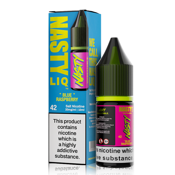 Blue Raspberry By Nasty Liq 10ml in 10mg, for your vape at Red Hot Vaping