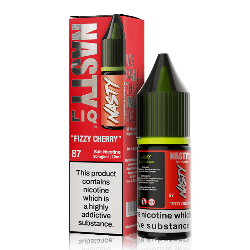 Fizzy Cherry By Nasty Liq 10ml in 20mg, for your vape at Red Hot Vaping