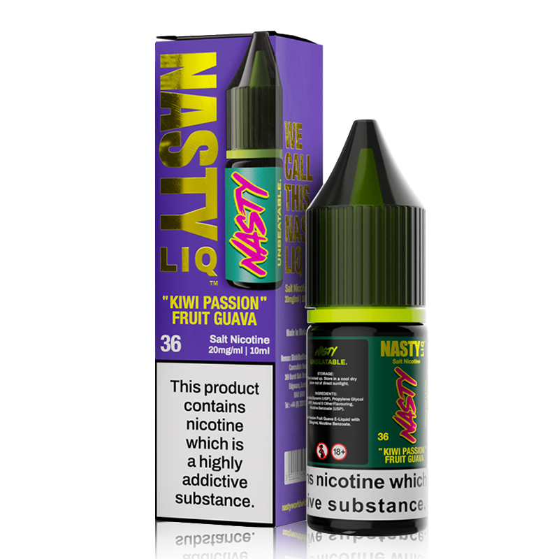 Kiwi Passionfruit Guava By Nasty Liq 10ml in 10mg, for your vape at Red Hot Vaping