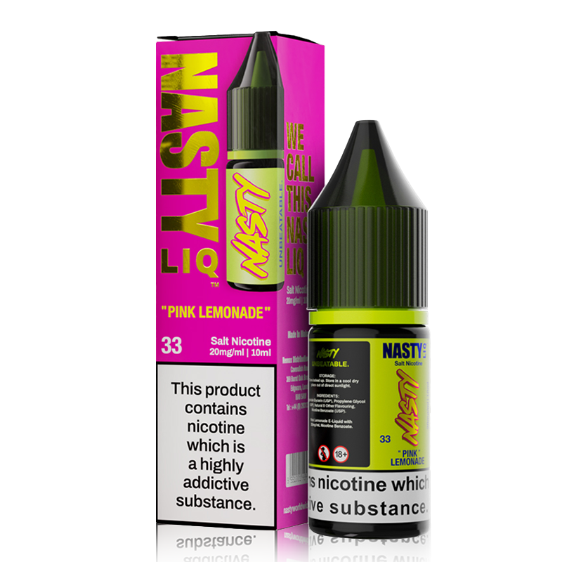 Pink Lemonade By Nasty Liq 10ml in 20mg, for your vape at Red Hot Vaping