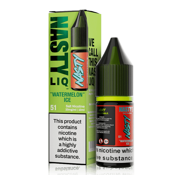 Watermelon Ice By Nasty Liq 10ml in 10mg, for your vape at Red Hot Vaping