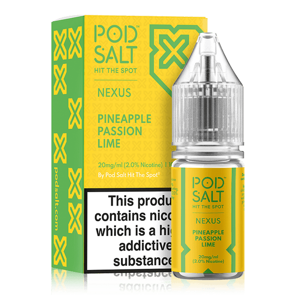 Pineapple Passion Lime By Nexus Pod Salt 10ml. for your vape at Red Hot Vaping