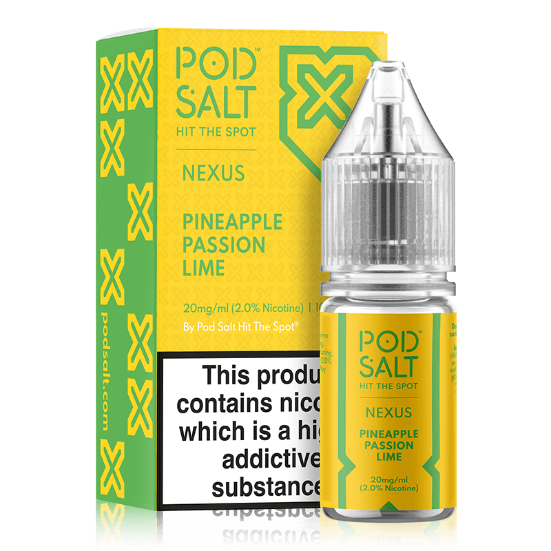 Pineapple Passion Lime By Nexus Pod Salt 10ml. for your vape at Red Hot Vaping