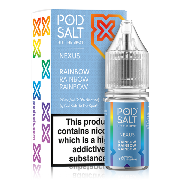 Rainbow Rainbow Rainbow By Nexus Pod Salt 10ml. for your vape at Red Hot Vaping