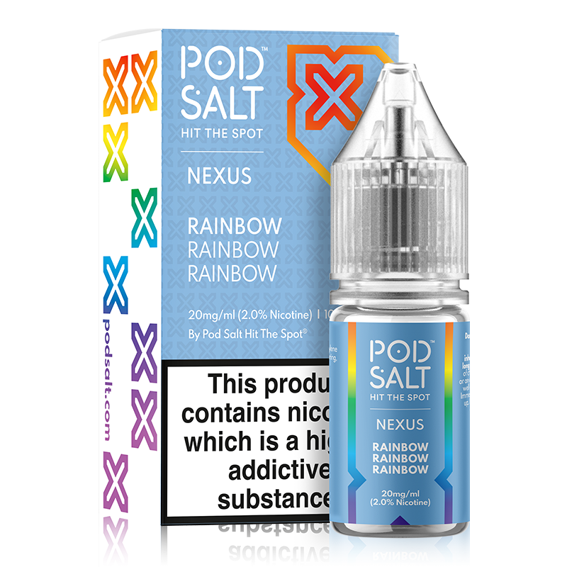 Rainbow Rainbow Rainbow By Nexus Pod Salt 10ml. for your vape at Red Hot Vaping