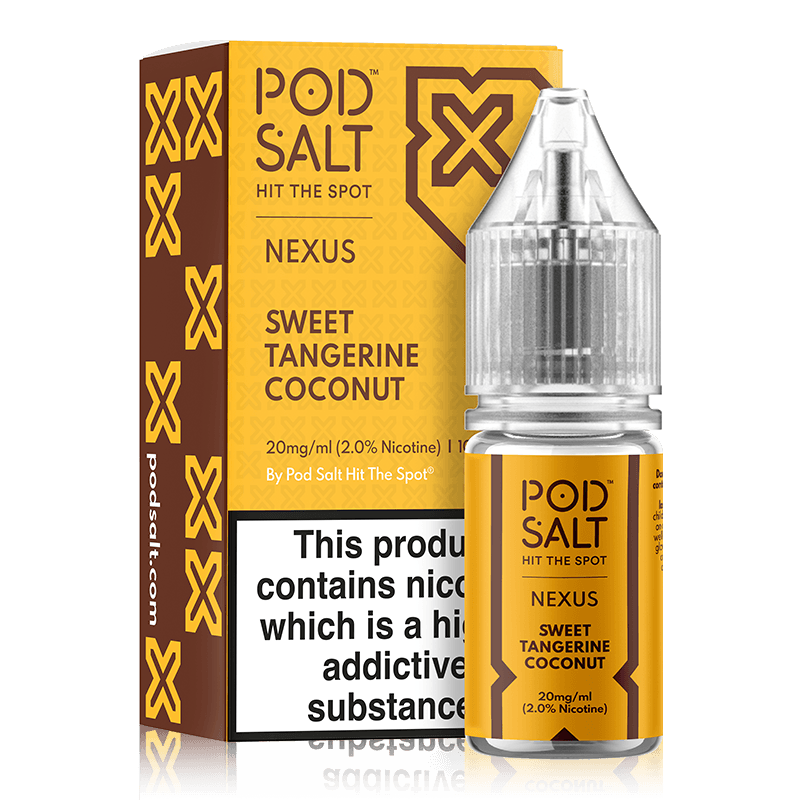 Sweet Tangerine Coconut By Nexus Pod Salt 10ml. for your vape at Red Hot Vaping