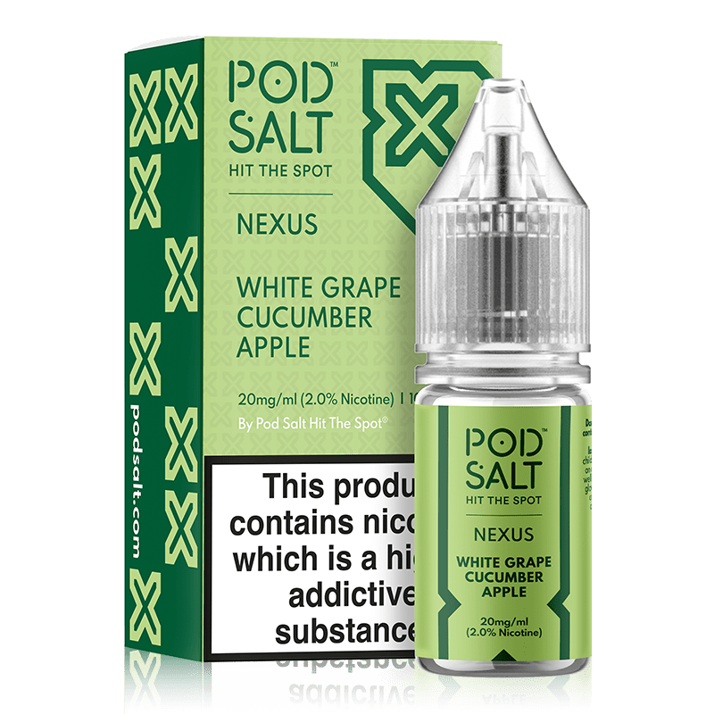 White Grape Cucumber Apple By Nexus Pod Salt 10ml for your vape at Red Hot Vaping