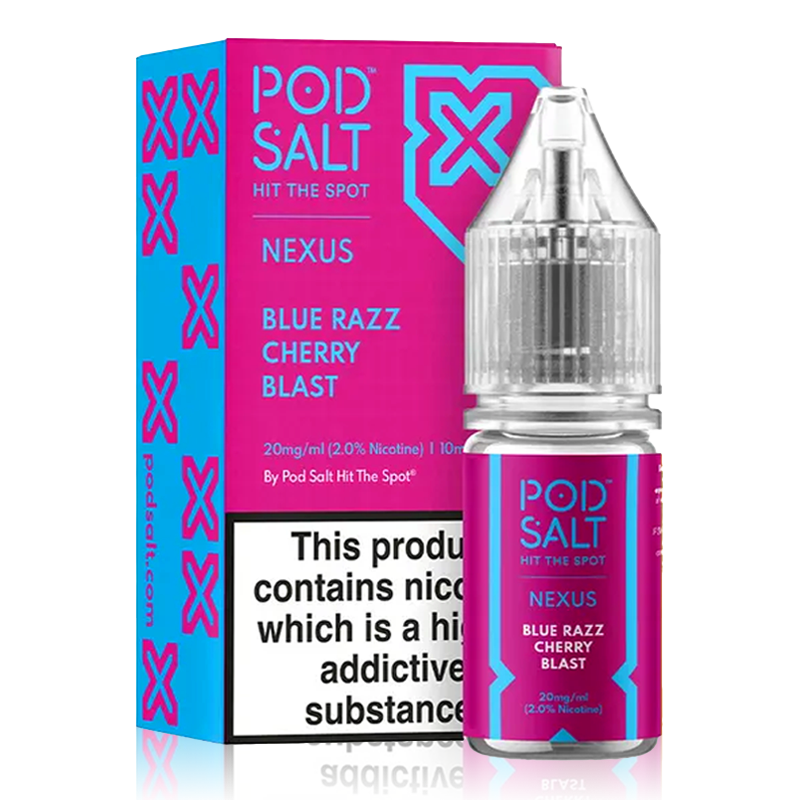 Blue Razz Cherry Blast By Nexus Pod Salt 10ml for your vape at Red Hot Vaping