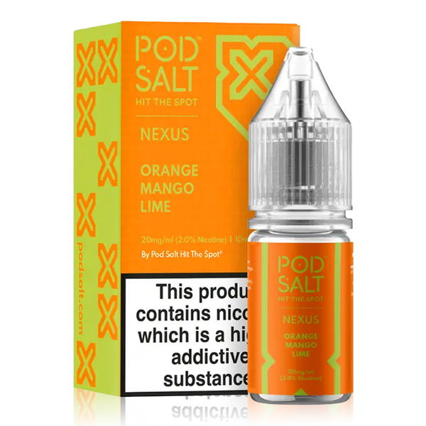 Orange Mango Lime By Nexus Pod Salt 10ml. for your vape at Red Hot Vaping