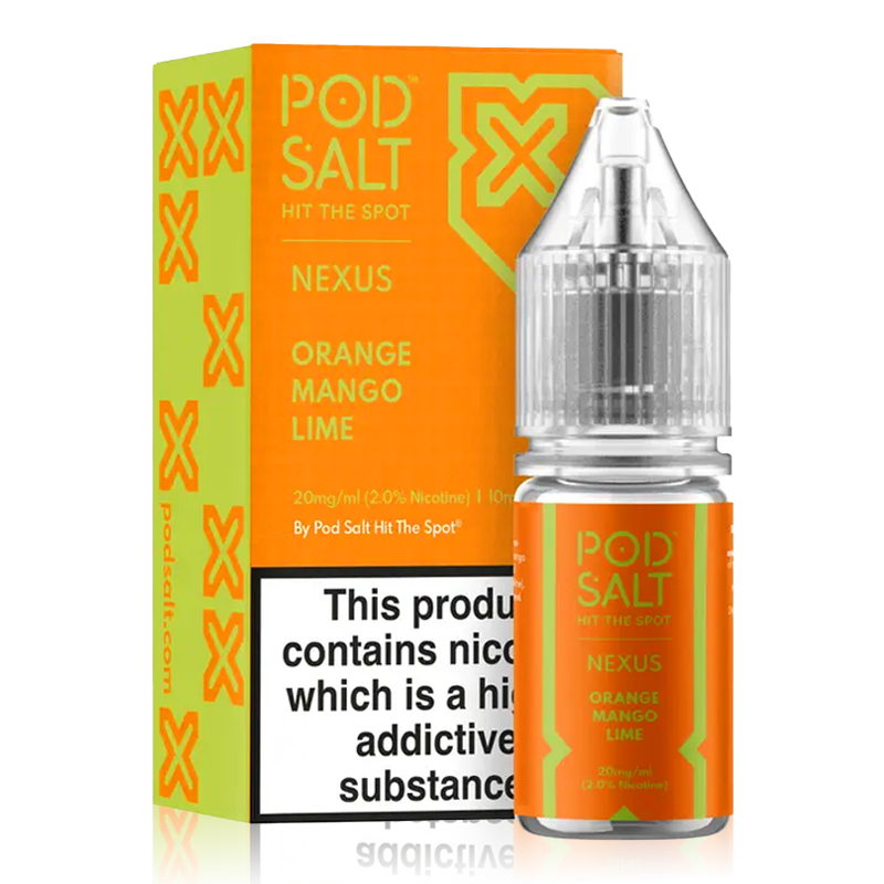 Orange Mango Lime By Nexus Pod Salt 10ml. for your vape at Red Hot Vaping