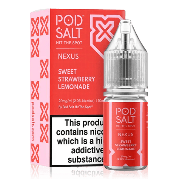 Sweet Strawberry Lemonade By Nexus Pod Salt 10ml. for your vape at Red Hot Vaping