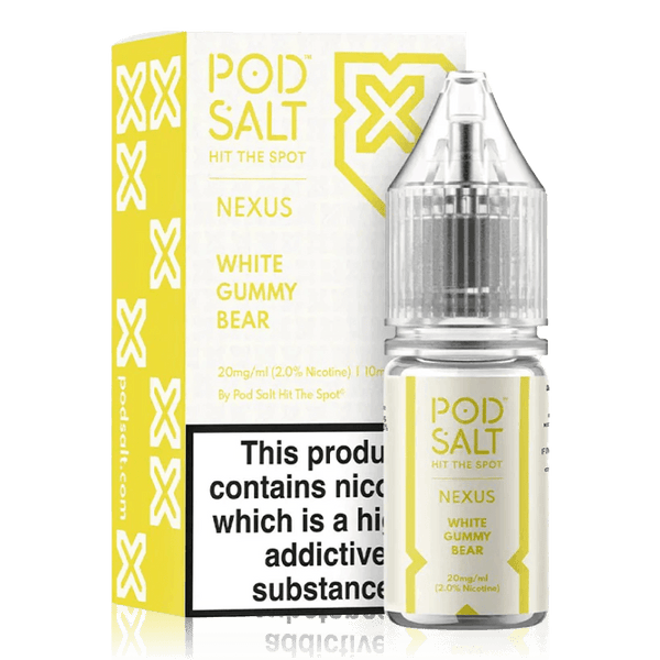White Gummy Bear By Nexus Pod Salt 10ml. for your vape at Red Hot Vaping