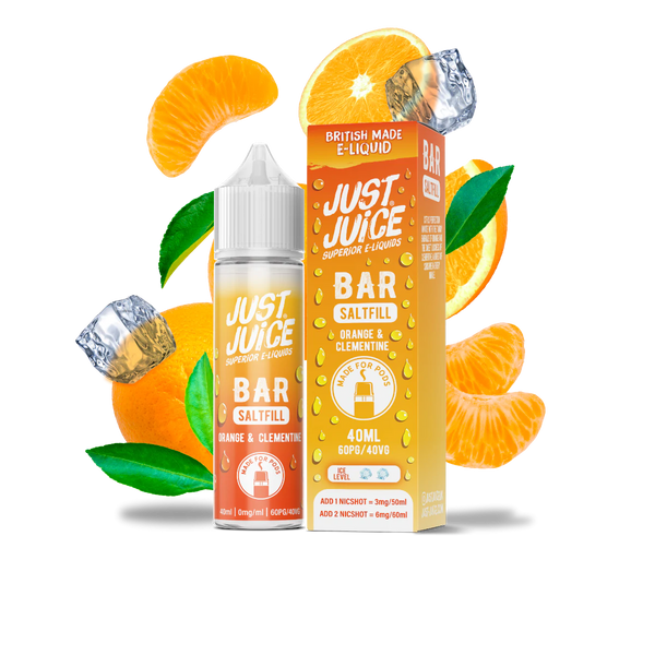 Orange & Clementine By Just Juice Bar Saltfill 40ml Shortfill