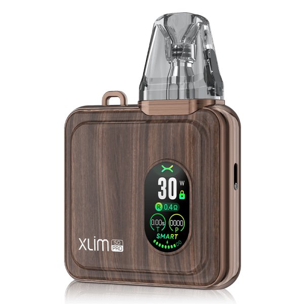 Oxva Xlim SQ Pro Pod Kit By Oxva in Bronze Wood, for your vape at Red Hot Vaping