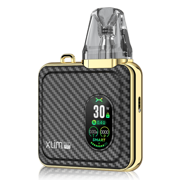 Oxva Xlim SQ Pro Pod Kit By Oxva in Gold CF, for your vape at Red Hot Vaping