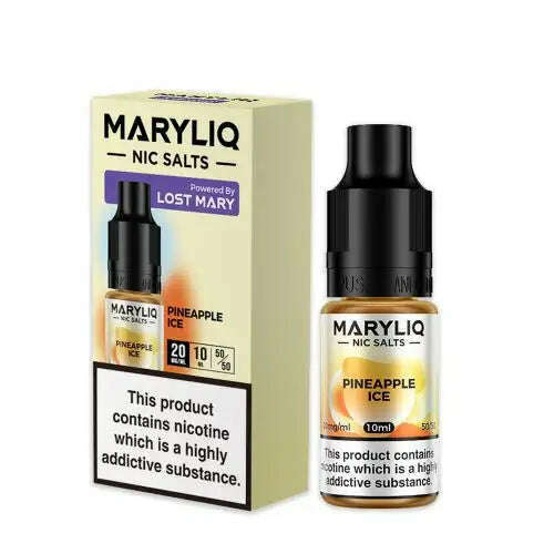 Pineapple Ice By Maryliq The Official Lost Mary Nic Salts 10ml for your vape at Red Hot Vaping