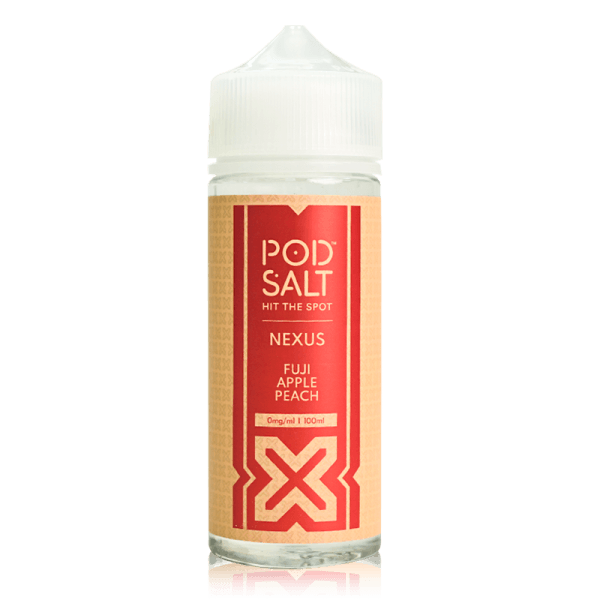 Fuji Apple Peach By Nexus Pod Salt 100ml Shortfill for your vape at Red Hot Vaping