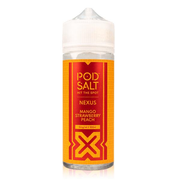 Mango Strawberry Peach By Nexus Pod Salt 100ml Shortfill for your vape at Red Hot Vaping