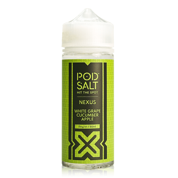 White Grape Cucumber Apple By Nexus Pod Salt 100ml Shortfill for your vape at Red Hot Vaping