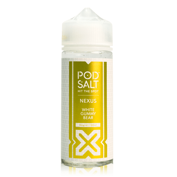 White Gummy Bear By Nexus Pod Salt 100ml Shortfill for your vape at Red Hot Vaping