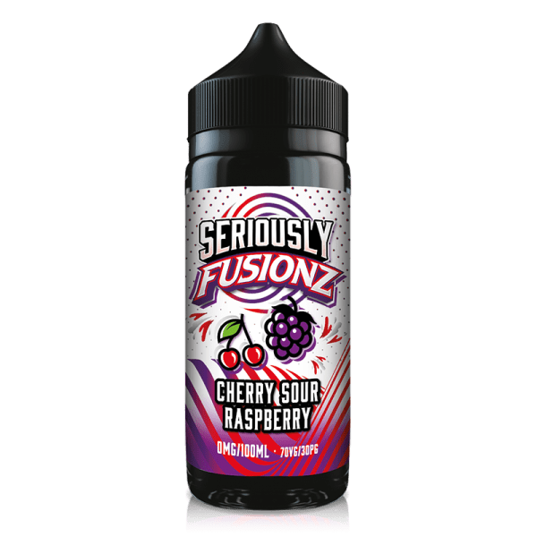 Seriously Fusionz Cherry Sour Raspberry By Doozy Vapes 100ml Shortfill for your vape at Red Hot Vaping