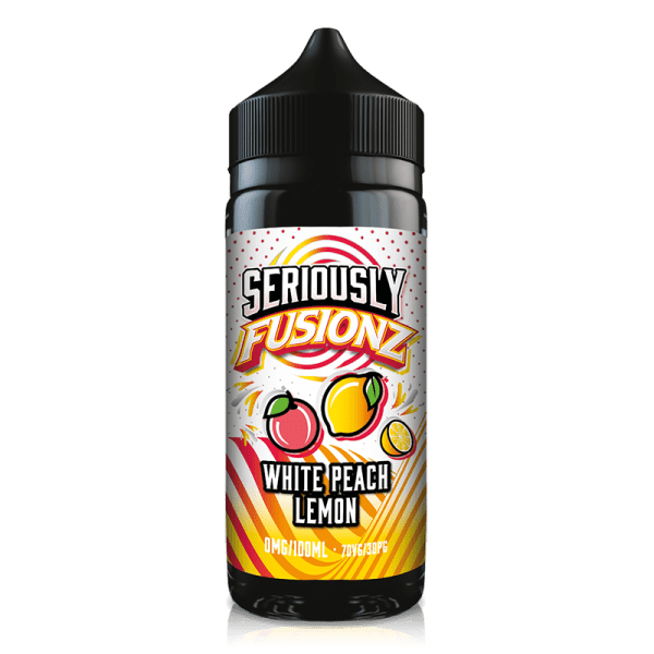 Seriously Fusionz White Peach Lemon By Doozy Vapes 100ml Shortfill for your vape at Red Hot Vaping