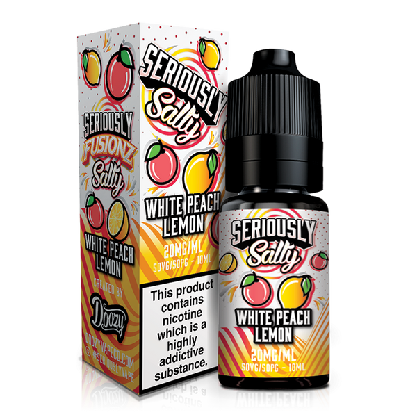White Peach Lemon By Seriously Fusionz 10ml for your vape at Red Hot Vaping