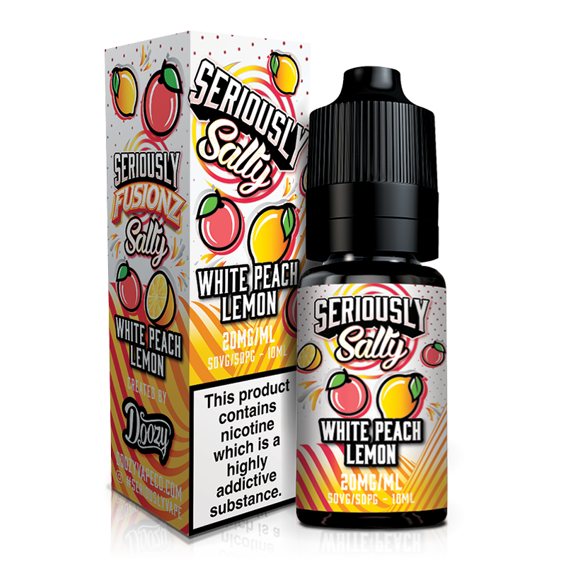 White Peach Lemon By Seriously Fusionz 10ml for your vape at Red Hot Vaping