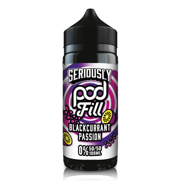 Blackcurrant Passion By Seriously Pod Fill 100ml Shortfill for your vape at Red Hot Vaping