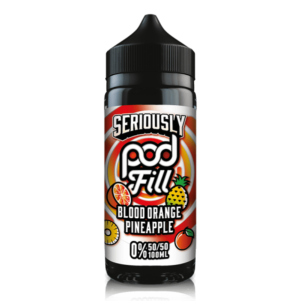 Blood Orange Pineapple By Seriously Pod Fill 100ml Shortfill for your vape at Red Hot Vaping