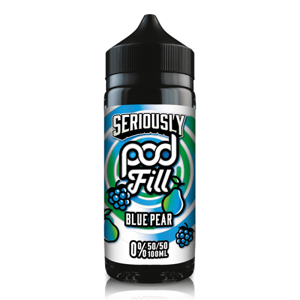 Blue Pear By Seriously Pod Fill 100ml Shortfill for your vape at Red Hot Vaping