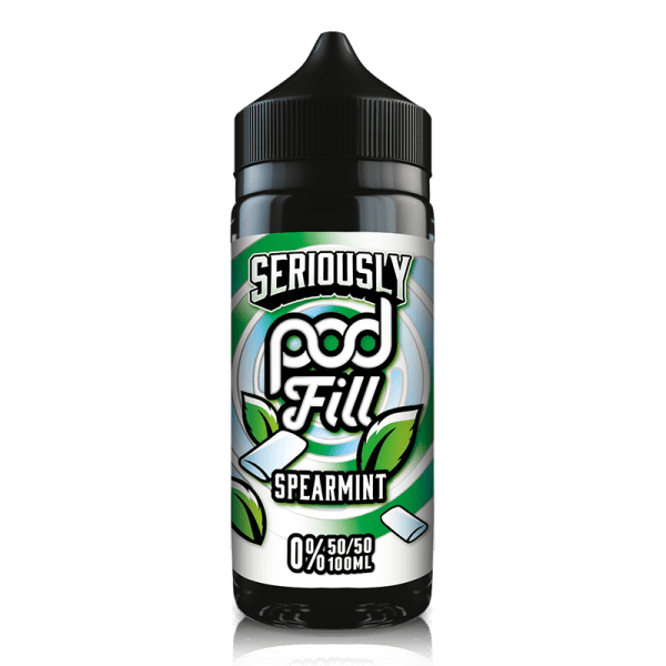 Spearmint By Seriously Pod Fill 100ml Shortfill for your vape at Red Hot Vaping