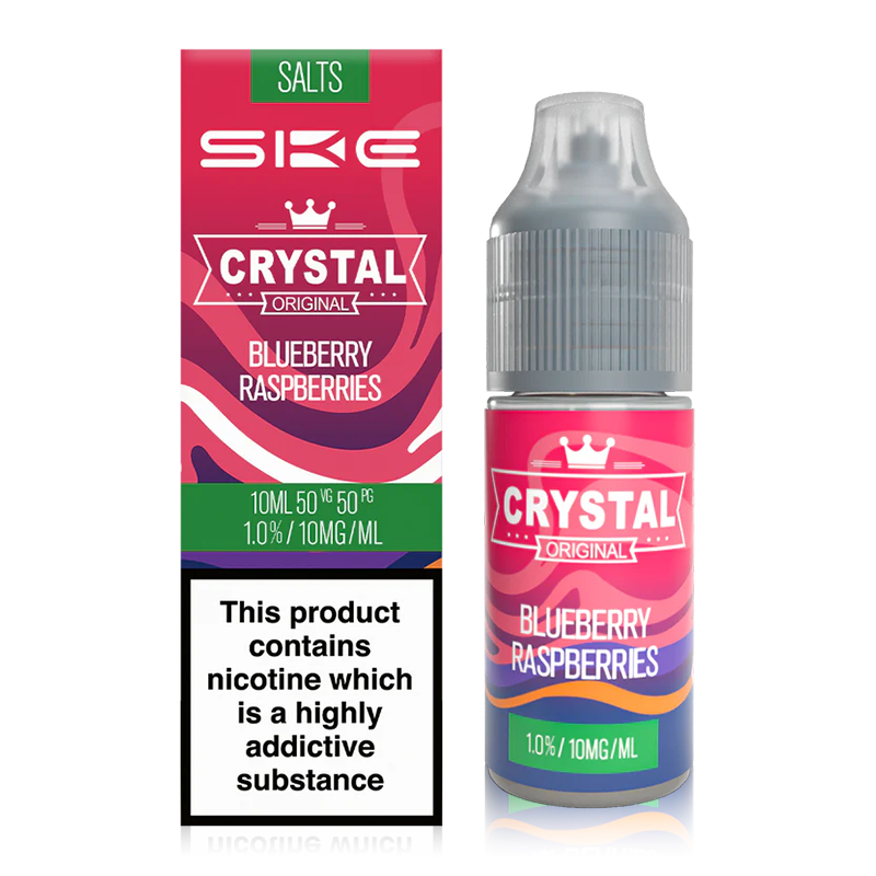 Blueberry Raspberries By SKE Crystal Original Salts 10ml for your vape at Red Hot Vaping