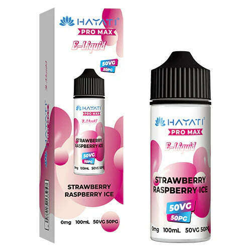 Strawberry Raspberry Ice 50/50 By Hayati Pro Max Shortfill for your vape at Red Hot Vaping