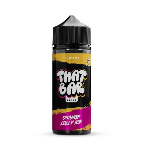 Orange Lolly Ice 50/50 By That Bar Juice 100ml Shortfill for your vape at Red Hot Vaping