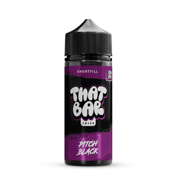 Pitch Black 50/50 By That Bar Juice 100ml Shortfill for your vape at Red Hot Vaping