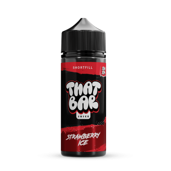 Strawberry Ice 50/50 By That Bar Juice 100ml Shortfill for your vape at Red Hot Vaping