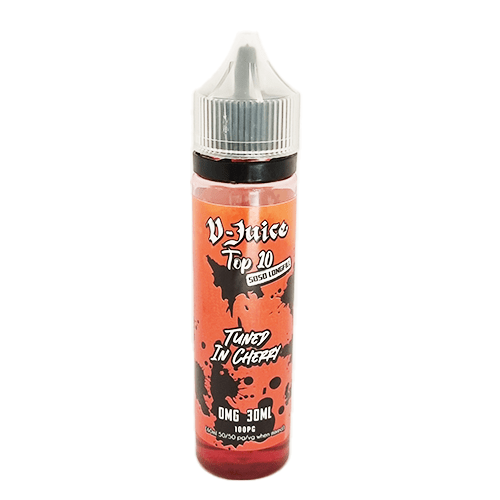 Tuned In Cherry By V-Juice 30ml Longfill for your vape at Red Hot Vaping