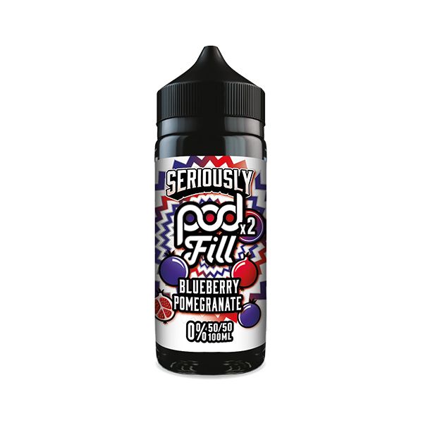 Blueberry Pomegranate By Seriously Pod Fill X2 100ml Shortfill