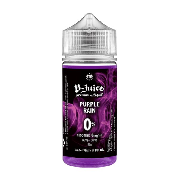 Purple Rain By V-juice 100ml Shortfill for your vape at Red Hot Vaping