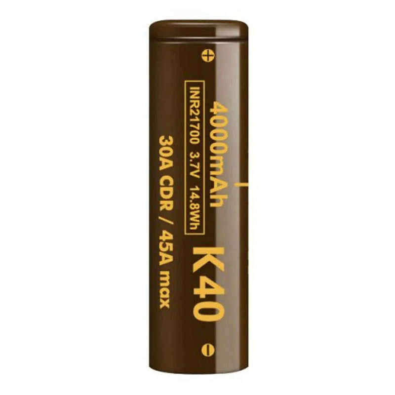 K40 21700 Battery By Vapcell for your vape at Red Hot Vaping