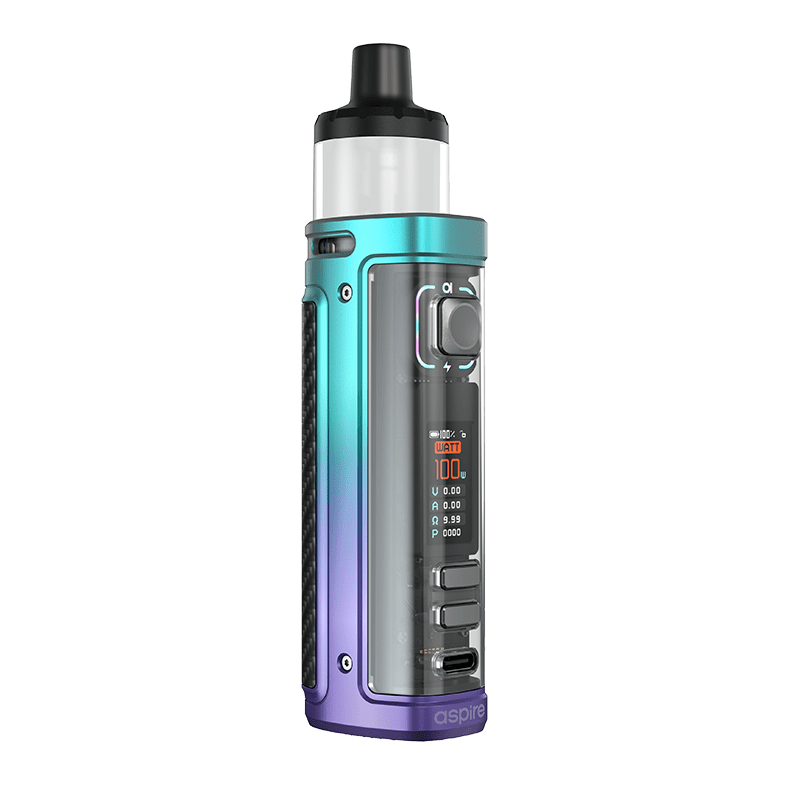 Veynom LX Pod Kit By Aspire in Teal Purple Fade, for your vape at Red Hot Vaping