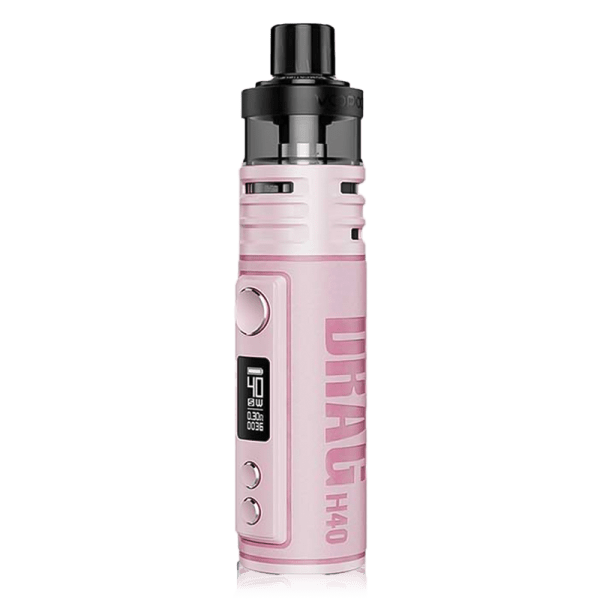 Drag H40 Pod Kit By VooPoo in Pink, for your vape at Red Hot Vaping