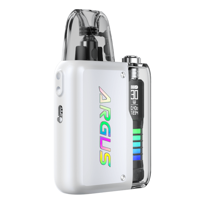 Argus P2 Pod Kit By VooPoo in Pearl White, for your vape at Red Hot Vaping