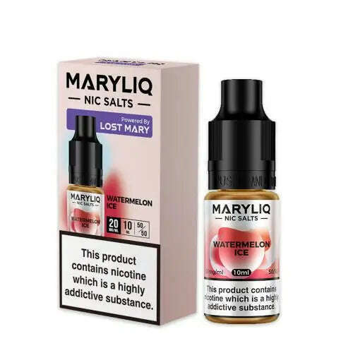 Watermelon Ice By Maryliq The Official Lost Mary Nic Salts 10ml for your vape at Red Hot Vaping