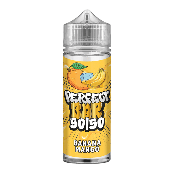 Banana Mango 50/50 By Perfect Bar 100ml Shortfill for your vape at Red Hot Vaping