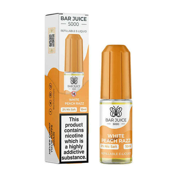 White Peach Razz By Bar Juice 5000 10ml for your vape at Red Hot Vaping
