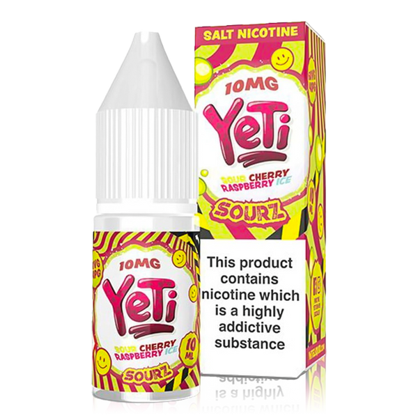 Cherry Raspberry Ice By Yeti Sourz Salt for your vape at Red Hot Vaping