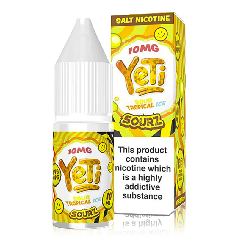 Tropical Ice By Yeti Sourz Salt for your vape at Red Hot Vaping