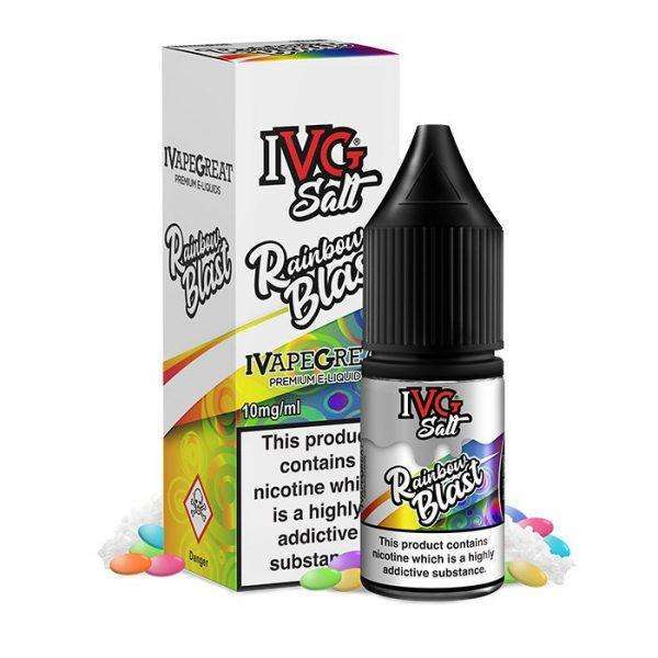 Rainbow Blast By IVG Salt 10ml for your vape at Red Hot Vaping